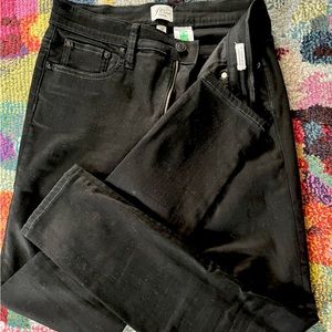 J crew Black denim 9” high rise toothpick
